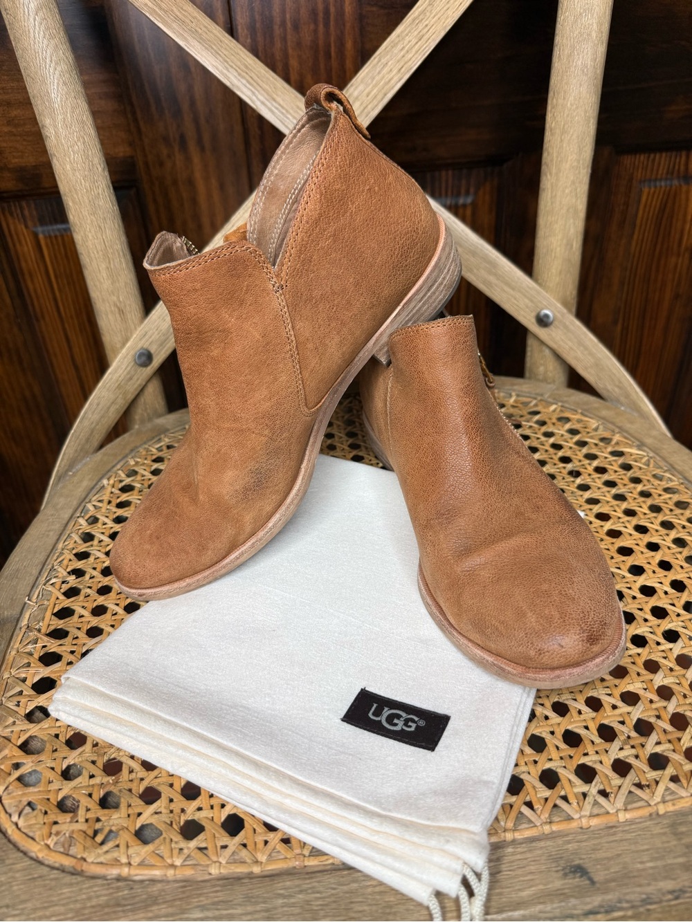 UGG Chestnut Brown Suede Ankle Booties